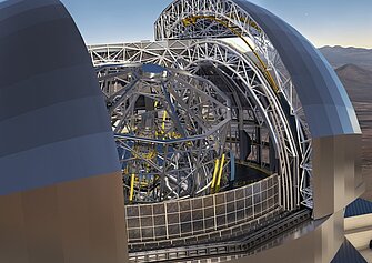 PI Astronomy ESO E ELT Physik Instrumente (PI) entwickelt in Zusammenarbeit mit dem Fraunhofer IOF ein neues Aktoren-Konzept für die adaptive Optik des European Extremely Large Telescope (E-ELT). (Bild: ESO/L. Calçada/ACe Consortium)