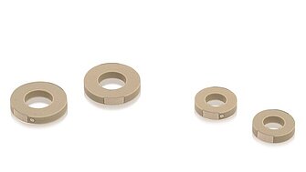 PICMA® Chip Ringe und Scheiben sind mit Durchmessern bis zu 16 mm verfügbar