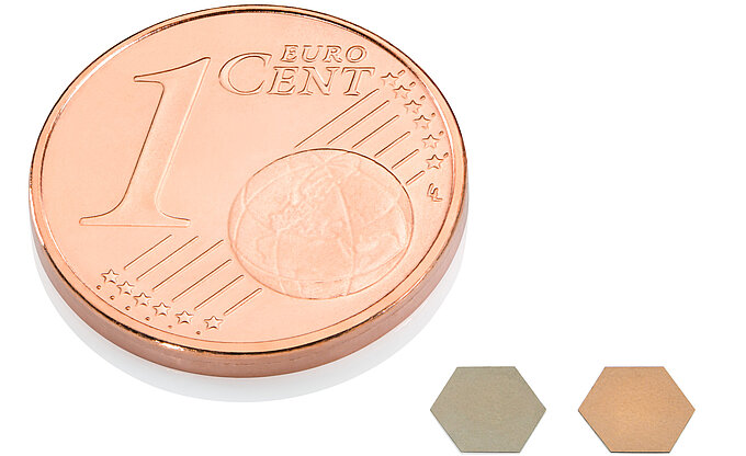 Miniaturisierte Hexagone